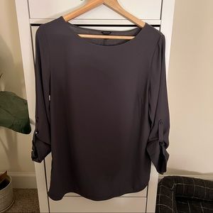 Ann Taylor Mixed Media 3/4 sleeve blouse